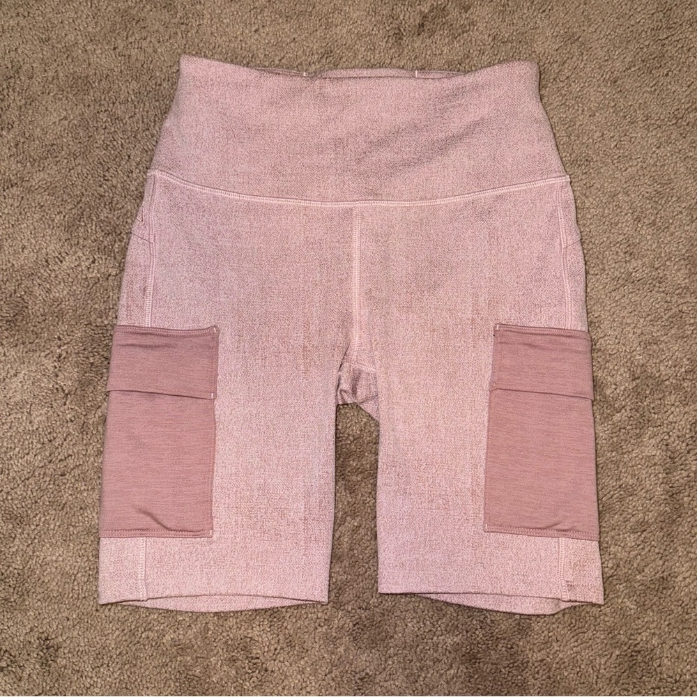 Pink xsmall biker shorts with pockets